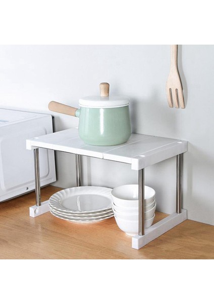 2x Mutfak Dolabı Sayacı Raf Organizatörü Genişletilebilir Istiflenebilir Baharat Rafı Çanak Sosu Siyah (Yurt Dışından) indirimleri