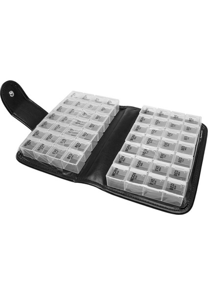 14 Günlük Hap Kutusu Seyahat Organizatör Doz Ilaç Tablet Depolama Konteyner Kutusu Günlük Hap Organizatör Vitamin Organizatör (Yurt Dışından) fırsatları