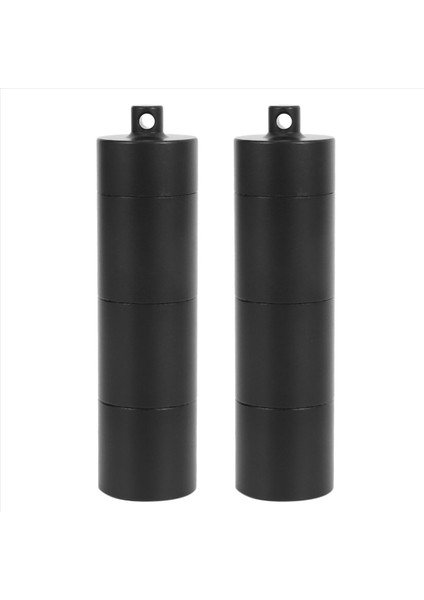 2x Taşınabilir Hap Kılıfları Metal Cep Hapı Kutuları Seyahat Çantası Için Anahtarlık 3 Bölme (Yurt Dışından)