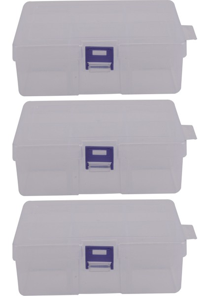 3x 6 Çıkarılabilir Plastik Saklama Kutusu Takı/küpe/tools Container Organizatör (Yurt Dışından)