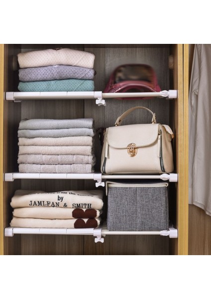 Ayarlanabilir Mutfak Dolap Depolama Rafları Giyim Dolap Organizatör Duvar Montajlı Raf Home Cihaz-F (Yurt Dışından) fırsatları