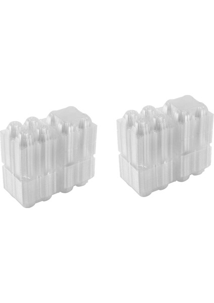 100PCS Plastik Yumurta Kartonları Toplu Açık Tavuk Yumurta Tepsisi Tutucu Aile Mera Tavuk Çiftliği Iş Pazarı- 4 Izgara (Yurt Dışından)