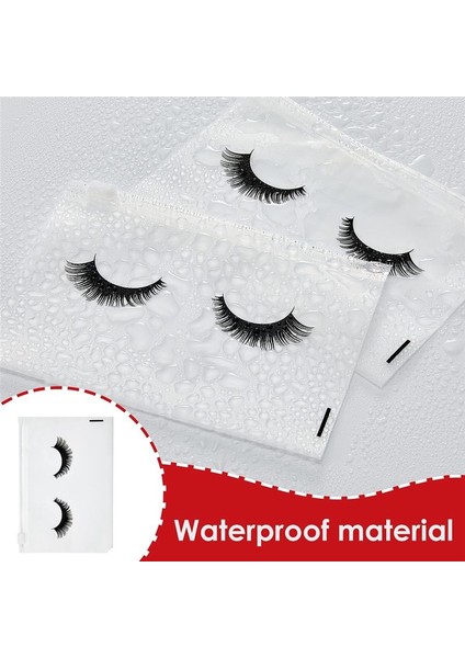 100 Adet Kirpik Sonrası Bakım Torbaları Kirpik Makyaj Çantaları Boş Kirpik Kozmetik Torba Seyahat Makyaj Kılıfları Tuvalet Çantası Beyaz (Yurt Dışından) fırsatları