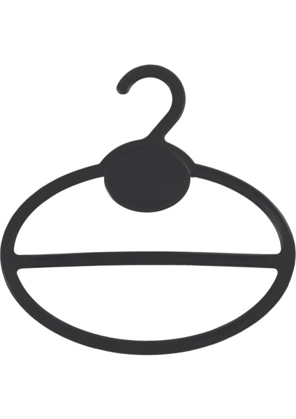 100X Eşarp Şal Kravat Tutucu Organizatör Oval Plastik Askı Depolama Askıları Siyah (Yurt Dışından) fırsatları