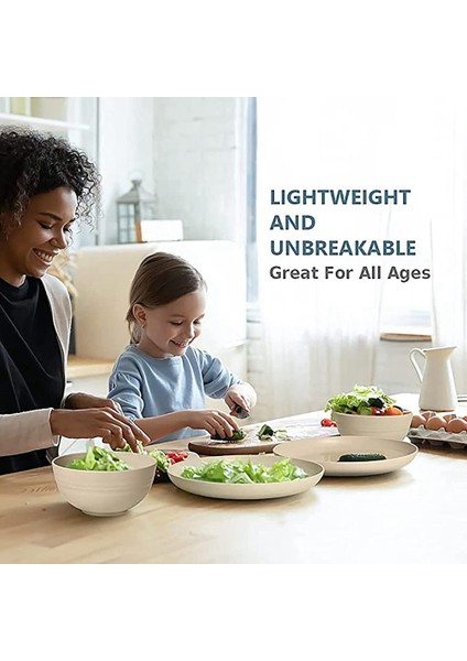 Akşam Yemeği Setleri Kamp Sofra Takımları Yemek Setleri 4 (28 Adet) Piknik Kamp Partisi Parti Yemek Tabağı Kupa Bıçak Takımı Seti Bej (Yurt Dışından) modelleri