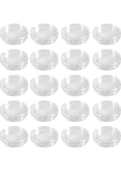 20 Adet Küçük Yuvarlak Şeffaf Plastik Para Kapsülleri Kutu 40MM (Yurt Dışından)