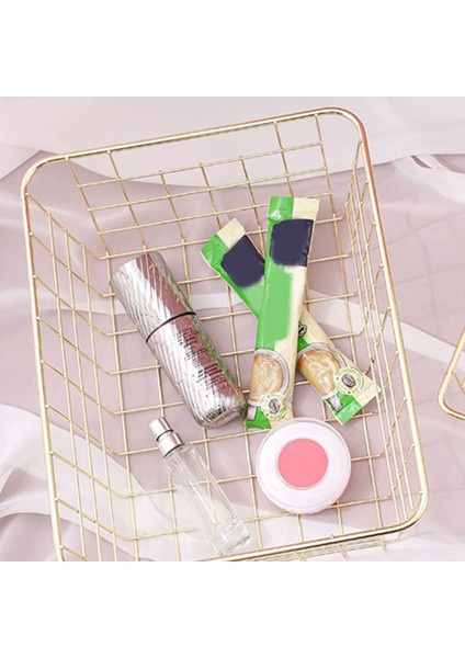 2x Depolama Sepeti Düz Renkli Ev Demir Sepet Depolama Kutusu Yatak Odası Banyo Altın S (Yurt Dışından) modelleri