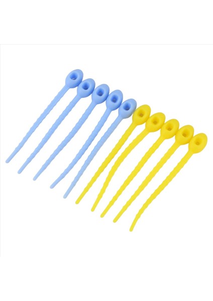 10PCS Gıda Sınıfı Silikon Torba Bağlar Kablo Yönetimi Zip Kravat Bükümü Çok Amaçlı Çoklu Kullanımlı Çanta Klips Ekmek Kravat Gıda Tasarrufu (Yurt Dışından) modelleri