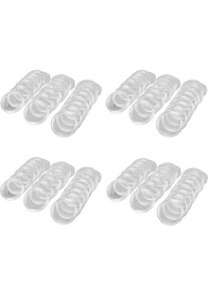 400PCS 21MM Yuvarlak Şeffaf Plastik Para Tutucu Kapsüller Kutu Depolama Temiz Yuvarlak Ekran Kılıfları Para Tutucuları (Yurt Dışından)