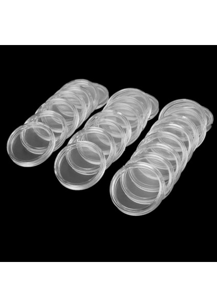 400PCS 21MM Yuvarlak Şeffaf Plastik Para Tutucu Kapsüller Kutu Depolama Temiz Yuvarlak Ekran Kılıfları Para Tutucuları (Yurt Dışından) fiyatları