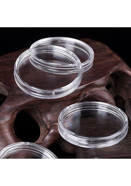 400PCS 21MM Yuvarlak Şeffaf Plastik Para Tutucu Kapsüller Kutu Depolama Temiz Yuvarlak Ekran Kılıfları Para Tutucuları (Yurt Dışından) fırsatları