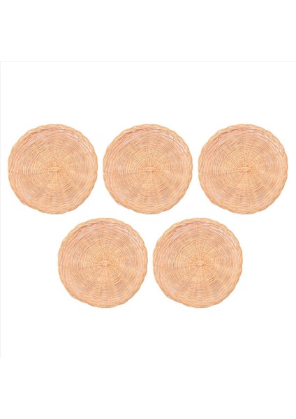 10 Adet Bambu Kağıt Plaka Tutucu - 10 Inç Yuvarlak Dokuma Plaka Tutucu Piknik Partisi Için Yeniden Kullanılabilir Kağıt Plaka Tutucuları (Yurt Dışından) fiyatları