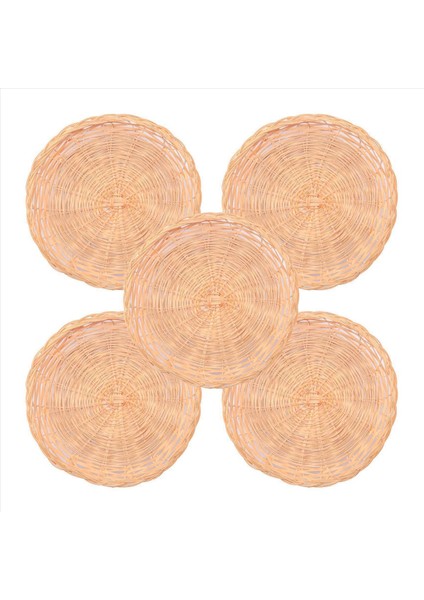 10 Adet Bambu Kağıt Plaka Tutucu - 10 Inç Yuvarlak Dokuma Plaka Tutucu Piknik Partisi Için Yeniden Kullanılabilir Kağıt Plaka Tutucuları (Yurt Dışından) modelleri