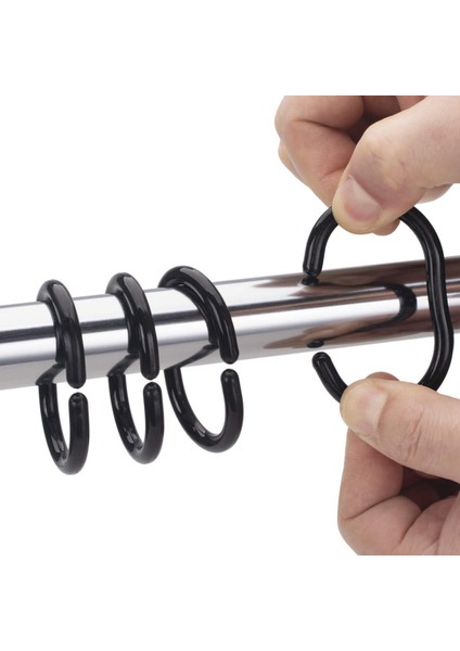 72 Pcs Duş Perdesi Yüzükler Banyo Duş Çubuğu Için Plastik Duş Perde Kancaları (Yurt Dışından) indirimleri