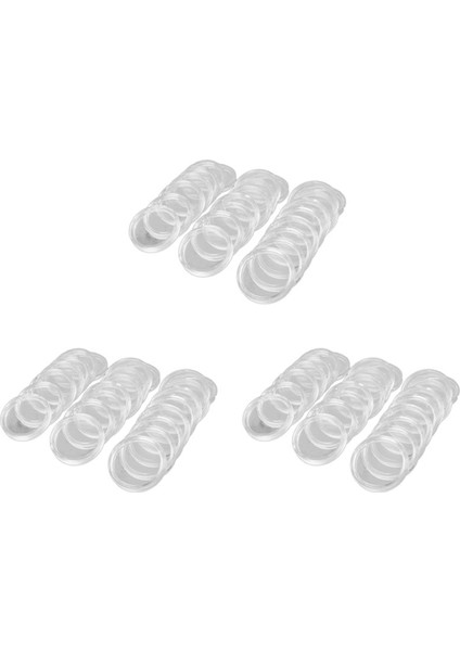 300PCS 21MM Yuvarlak Şeffaf Plastik Para Tutucu Kapsüller Kutu Depolama Temiz Yuvarlak Ekran Kılıfları Para Tutucuları (Yurt Dışından)
