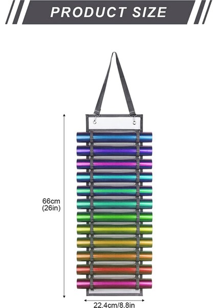2x Vinil Depolama Rafı 12 Delikli Organizatörler Vinil Rulo Tutucu Vinil Tabakalar/ısı Transfer Kağıdı/tasarım Çizimleri (Yurt Dışından) modelleri