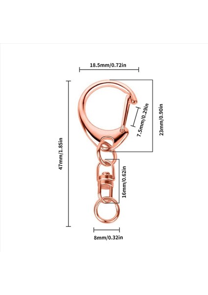 150 Pcs Gül Altın Anahtar Zincir ve Atlama Halkaları ile Bahar Snap Anahtar Yüzük Dıy Anahtar Zinciri Parçalar Asma Tokası Için (Yurt Dışından) fiyatları