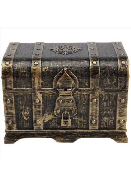 Korsan Hazine Göğüs Dekoratif Hazine Göğüs Keep Mücevher Kutusu Plastik Oyuncak Hazine Kutuları Parti Dekoru Büyük Boyut B (Yurt Dışından)