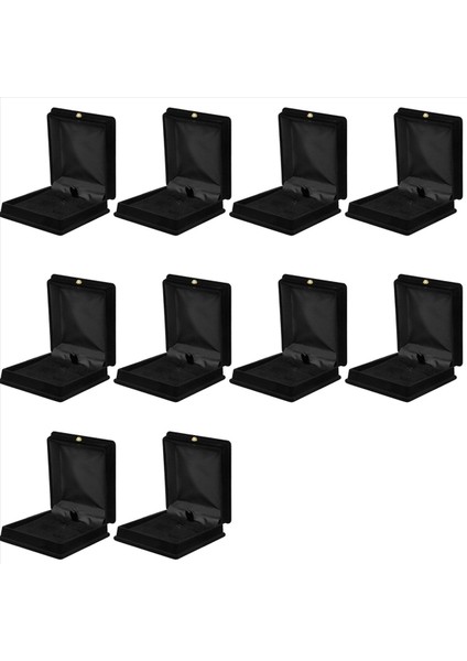 10 x Velvet Kolye Zinciri Takı Ekran Depolama Kutusu Kılıfı Tutucu Organizatör --- Siyah (Yurt Dışından)