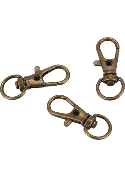 20PCS Metal Toka Döner Tetik Klipsleri Çırpı Kancaları Anahtar Halka Çantaları Diy Zanaat Bakır (Yurt Dışından) modelleri