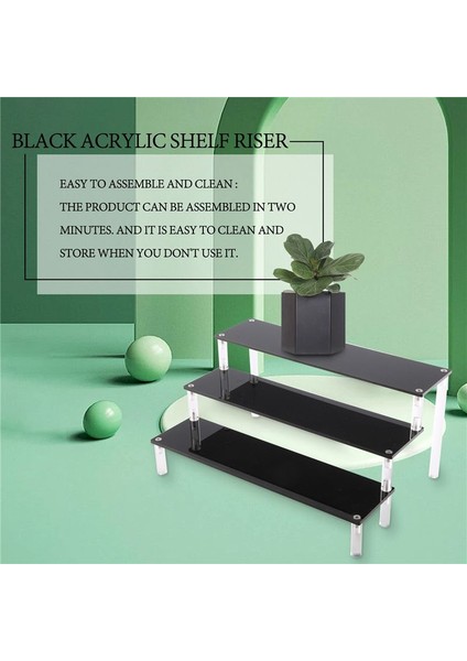 3 Katmanlı Akrilik Cupcake Ekran Standı Koleksiyon Organizatör Rafı Tatlılar ve Kozmetik Ürünleri Ekran Yükselticileri (Yurt Dışından) indirimleri