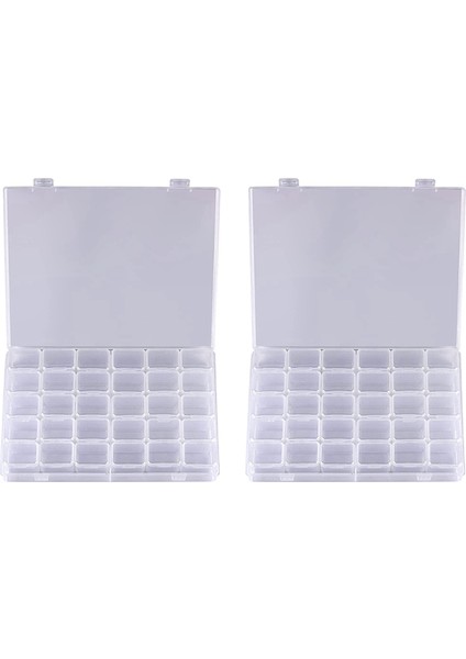 2x 30 Izgaralar Büyük Elmas Boyama Depolama Aletler Kaplar Plastik Boncuk Organizatör Elmas Nakış Sadece Kutu (Yurt Dışından)