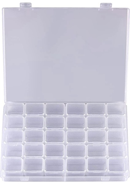 2x 30 Izgaralar Büyük Elmas Boyama Depolama Aletler Kaplar Plastik Boncuk Organizatör Elmas Nakış Sadece Kutu (Yurt Dışından) fiyatları