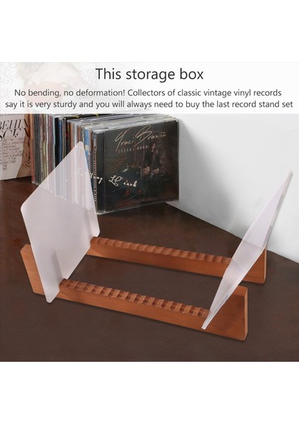 Vinil Kayıt Depolama Sahibi - Akrilik Uçlar - Bu Modern Portatif Raf Ünitesinde Bekarlarınızı ve Lp&#39 Lerinizi Görüntüleyin (Yurt Dışından)