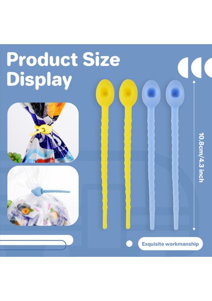 10PCS Gıda Sınıfı Silikon Torba Bağlar Kablo Yönetimi Zip Kravat Bükümü Çok Amaçlı Çoklu Kullanımlı Çanta Klips Ekmek Kravat Gıda Tasarrufu (Yurt Dışından) indirimleri