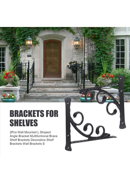 2pcs Duvara Monte L Şekilli Açılı Braket Çok Faktörlü Brace Raf Braketleri Dekoratif Raf Braketleri Duvar Braketleri S (Yurt Dışından) fırsatları