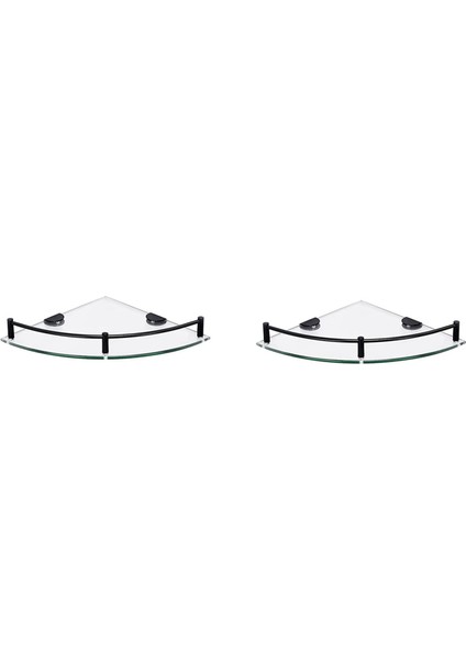 2x Banyo Rafları Banyo Cam Köşe Raf Duvarı Monte Duş Jeli/soap-A Depolamak Için Temperli Cam Raf (Yurt Dışından)