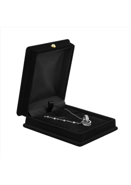 10 x Velvet Kolye Zinciri Takı Ekran Depolama Kutusu Kılıfı Tutucu Organizatör --- Siyah (Yurt Dışından) indirimleri