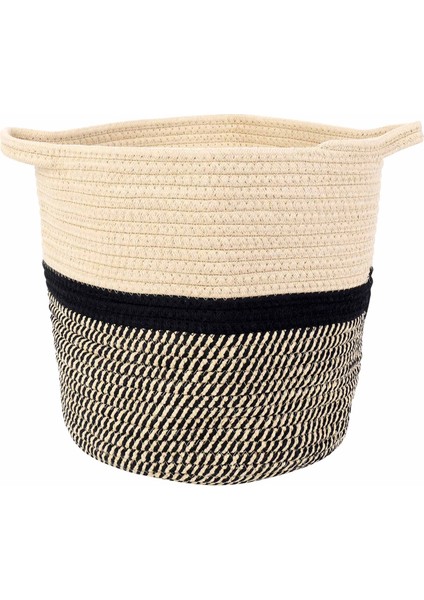 Depolama Kutuları Küp Organizatör Sepetleri Bitki Tenceresi Örtü Dokuma Ekici Sepet Çamaşır Sepeti ile Kollar Modern Ev Dekor (Yurt Dışından)