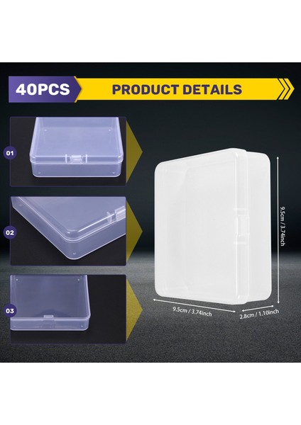 16 Paket Küçük Kaplar Temiz Plastik Kutular Boncuklar Depolama Organizatörleri Küçük Eşyalar Mücevherler El Sanatları Için Menteşeli Kapaklarla (Yurt Dışından) indirimleri