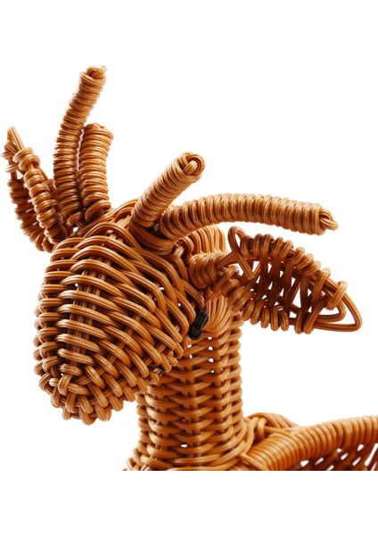 2x Rattan Dokuma Meyve Sepeti Taklit Geyik Ekmek Sepet Meyve Kaseleri Tepsisi Sebze Atıştırmalık Sepeti Yenilik Hayvan Antik (Yurt Dışından) indirimleri