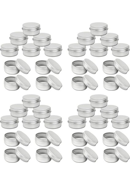 100 - 15 ml Alüminyum Teneke Paketi Büyük Makyaj Mum Kapları Kapasitesi Boş Büyük Kozmetik/mum/baharat Kapları (Yurt Dışından)