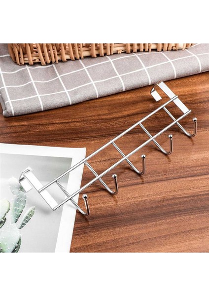 3x Kapının Üstünde 5 Kancalar Ev Banyo Organizatör Raf Kıyafetleri Ceket Havlu Askısı Paslanmaz Çelik Iyi Yük Boyun (Yurt Dışından) indirimleri