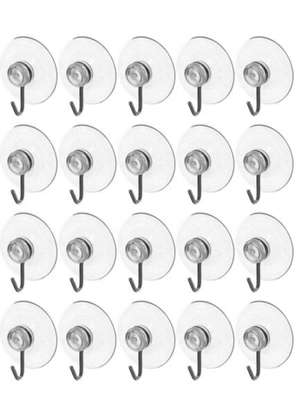Emme Sucker Pencere Kancaları Temiz Tel Kanca 32MM (20 Paket) (Yurt Dışından)