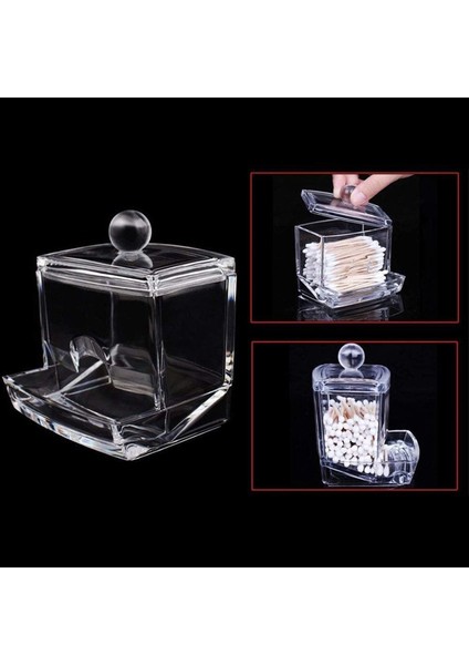 Qtıp Tutucu Pamuklu Swab Tutucu Depolama Dağıtıcı Temiz Pamuk Top Swab Tutucu Banyo Için Kapaklı Easet Kavanozlar (Yurt Dışından) fiyatları