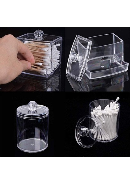 Qtıp Tutucu Pamuklu Swab Tutucu Depolama Dağıtıcı Temiz Pamuk Top Swab Tutucu Banyo Için Kapaklı Easet Kavanozlar (Yurt Dışından) fırsatları