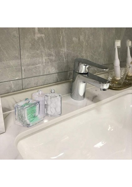 Qtıp Tutucu Pamuklu Swab Tutucu Depolama Dağıtıcı Temiz Pamuk Top Swab Tutucu Banyo Için Kapaklı Easet Kavanozlar (Yurt Dışından) indirimleri