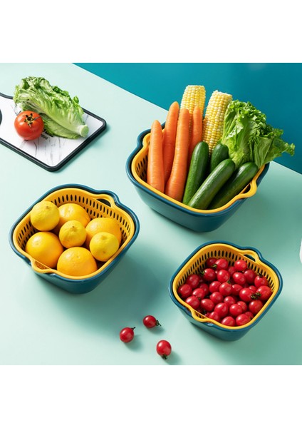 Sepetler Meyve Yıkama Sepeti Çok Fonksiyonlu Tahliye Sepeti Istiflenebilir Lavabolar Mutfak Kevzir (Yurt Dışından) indirimleri