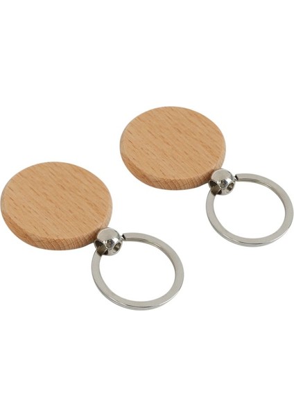 120PCS Boş Yuvarlak Ahşap Anahtarlık Diy Ahşap Anahtarlık Anahtar Etiketi Si (Yurt Dışından) modelleri