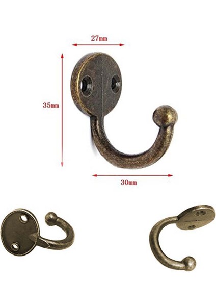Lot 12PCS Retro Coat Şapka Kanca Kapı Duvar Askı Alaşımı 35 x 30MM -Bronz (Yurt Dışından) modelleri