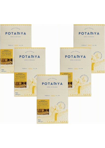 Organik Glutensiz Sarı Mercimek Fusulli X5