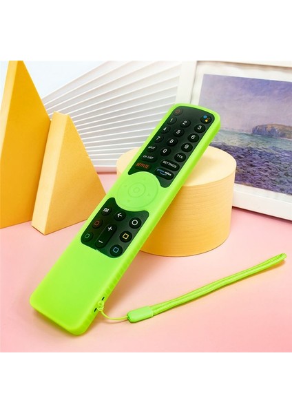 Xiaomi- Smart Tv 4s Uzaktan Kumandalı Silikon Uzaktan Kumanda Çantası Kordonlu Aydınlık Yeşil ile Şok Geçirmez Koruyucu (Yurt Dışından) fırsatları