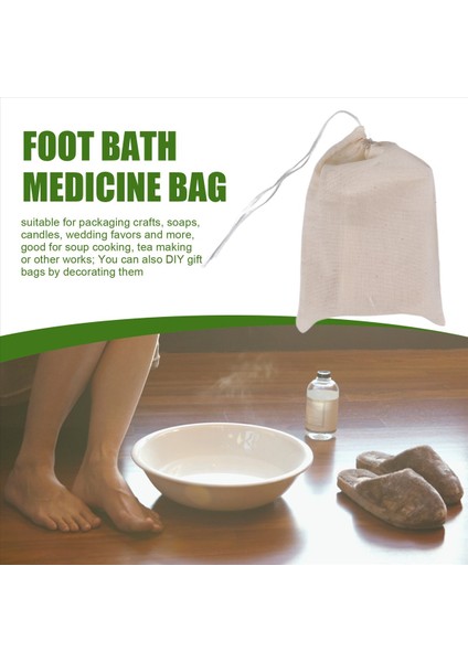 50 Paket Pamuklu Muslin Torbaları Çay Takı Için Çok Amaçlı Çekme Çantaları Düğün Partisi Depolama (4 x 6 Inç) (Yurt Dışından) indirimleri