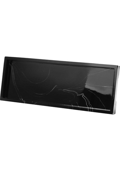 2x Vanity Tepsisi Siyah Banyo Vanity Tezgah Tuvalet Tank Depolama Tepsisi Ev Mermer Taş Vanity Tepsisi Organizatör Tepsisi (Yurt Dışından) modelleri