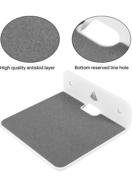 Duvar Raf Hoparlör Standı Bluetooth Hoparlör Için Küçük Duvar Raf Hoparlör Montajı Cep Telefonları Oyuncak Ekran Rafı (Beyaz) (Yurt Dışından) modelleri