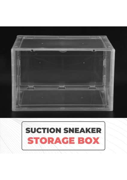 Manyetik Emme Sneaker Saklama Kutusu Şeffaf Basketbol Ayakkabı Ayakkabı Kutusu Koleksiyonu Ekran Ayakkabı Dolabı Temizle (Yurt Dışından) indirimleri